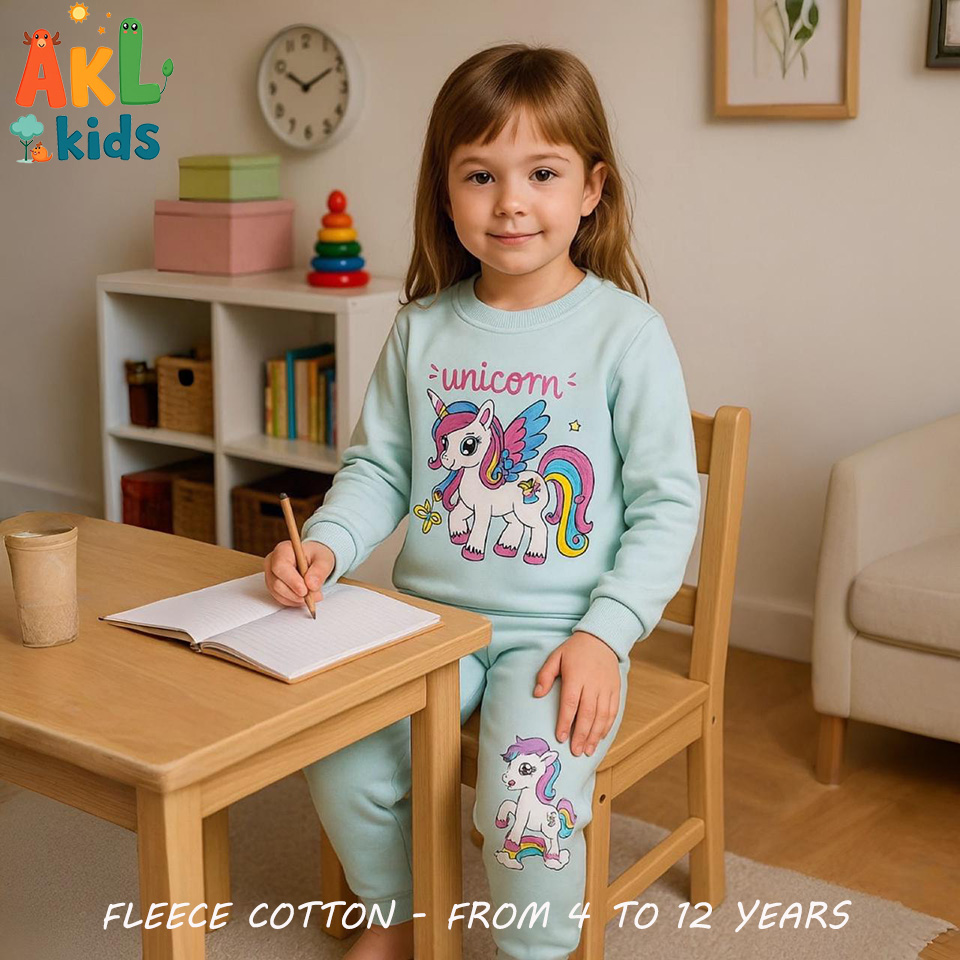 Fleece Cotton Pjs Unicorn