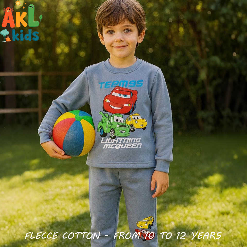 Fleece Cotton Pjs Cars