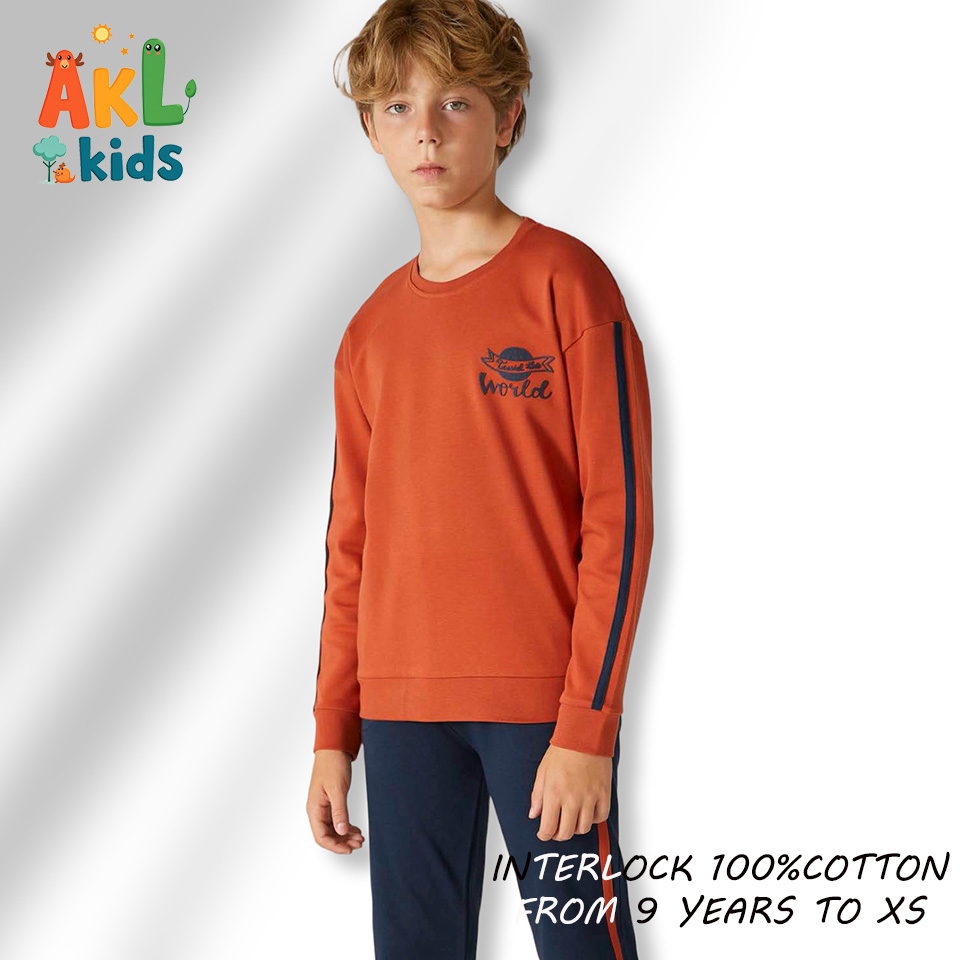 Boy's Cotton Set Travel the World