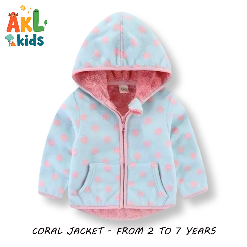 Coral Jacket with Hat