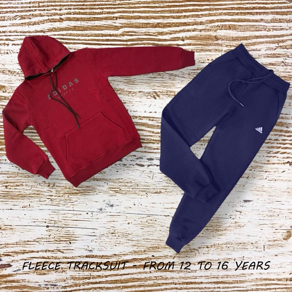 Fleece Kids Tracksuit - Red