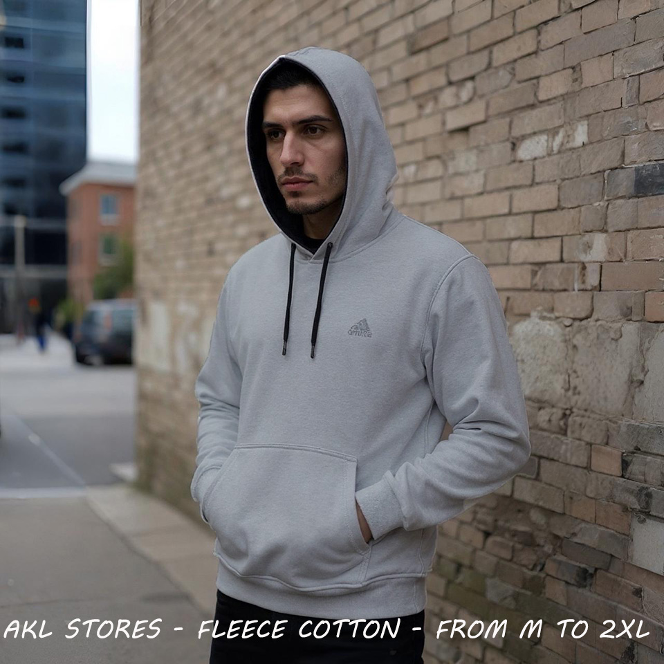 Fleece Hoddie L Gray