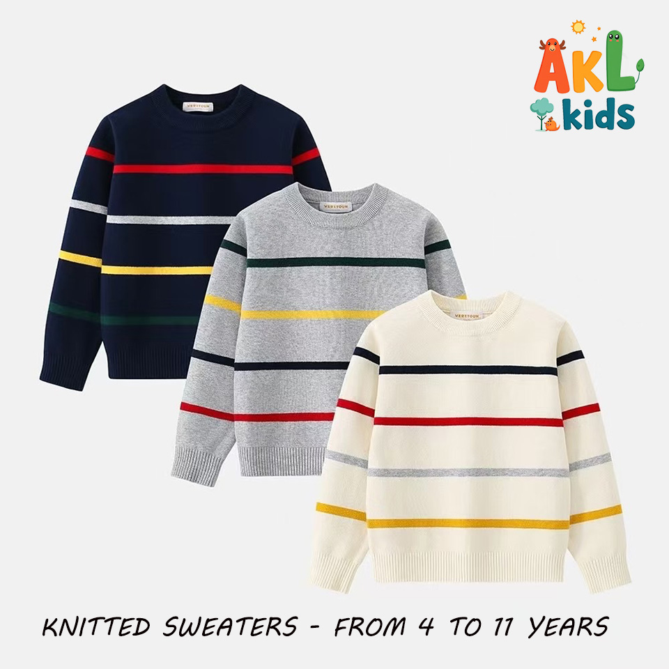 Knitted Cotton Kid's Sweater