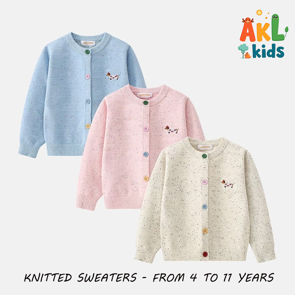 Knitted Cotton Kid's Sweater