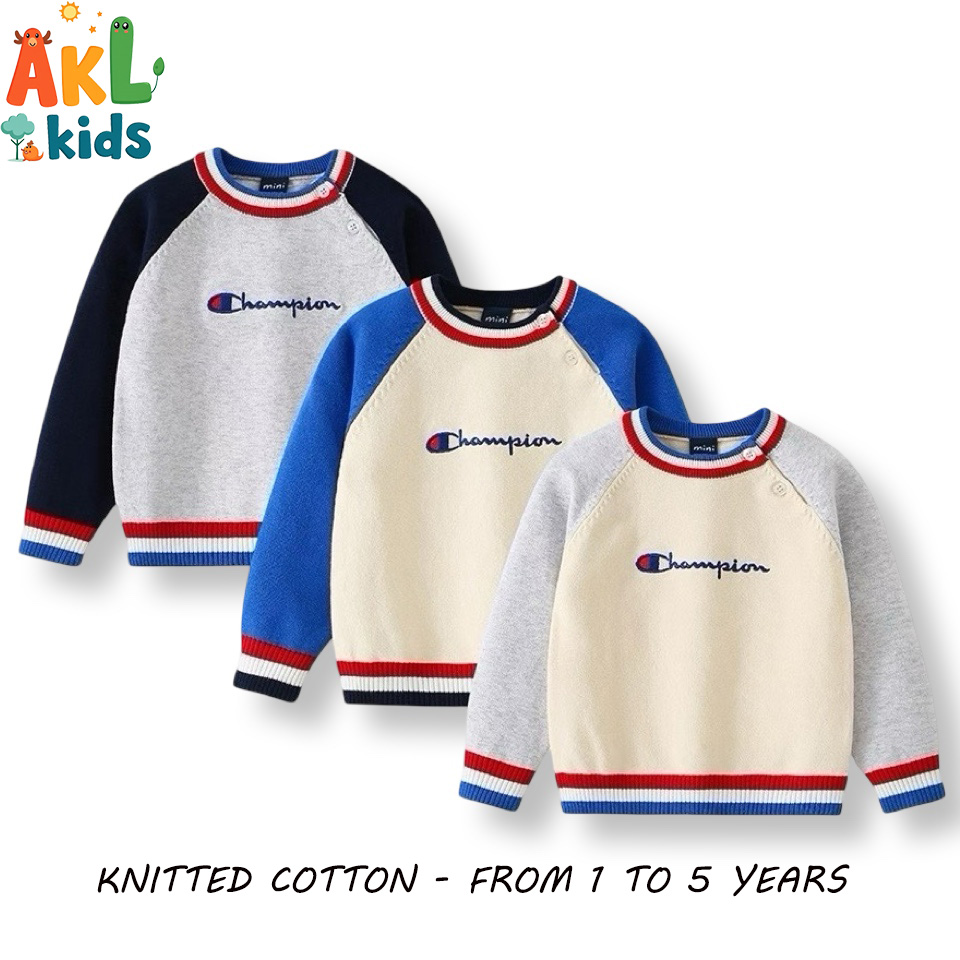 Knitted Cotton Kid's Sweater