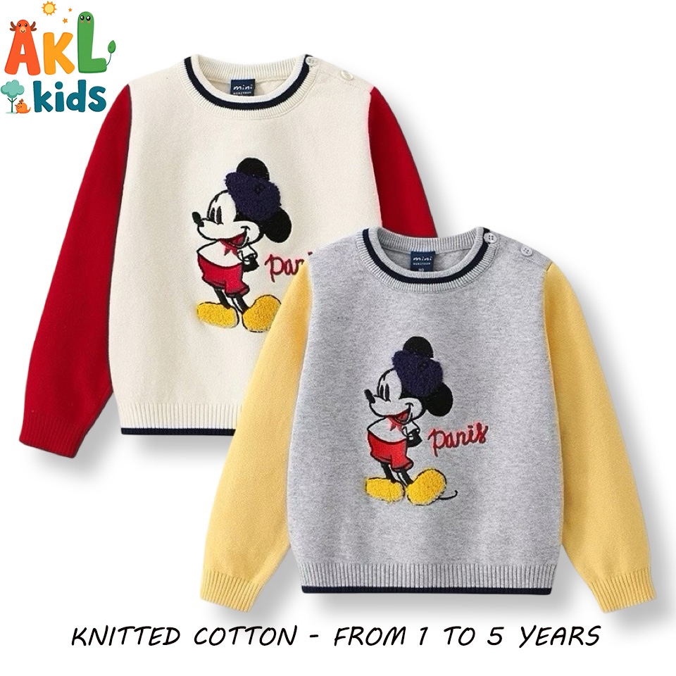 Knitted Cotton Kid's Sweater