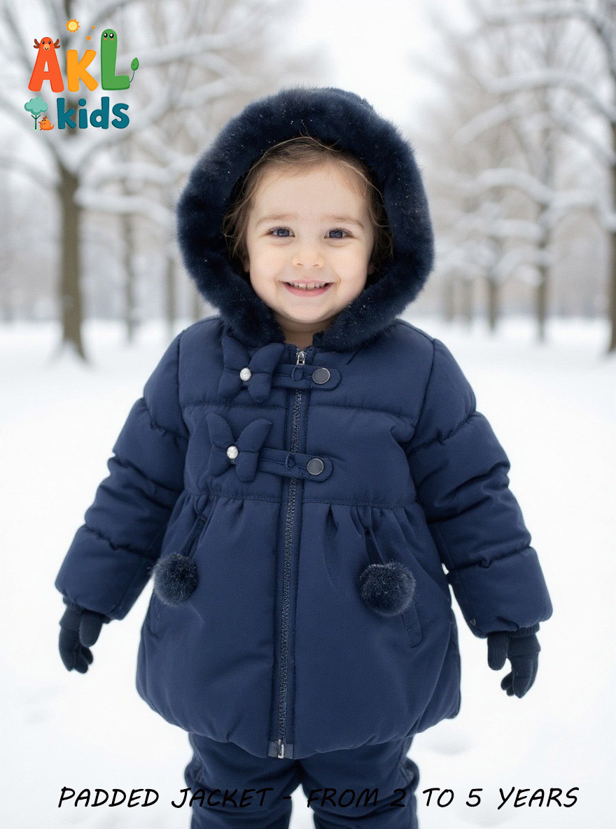 Kids' Padded Jacket -Navy