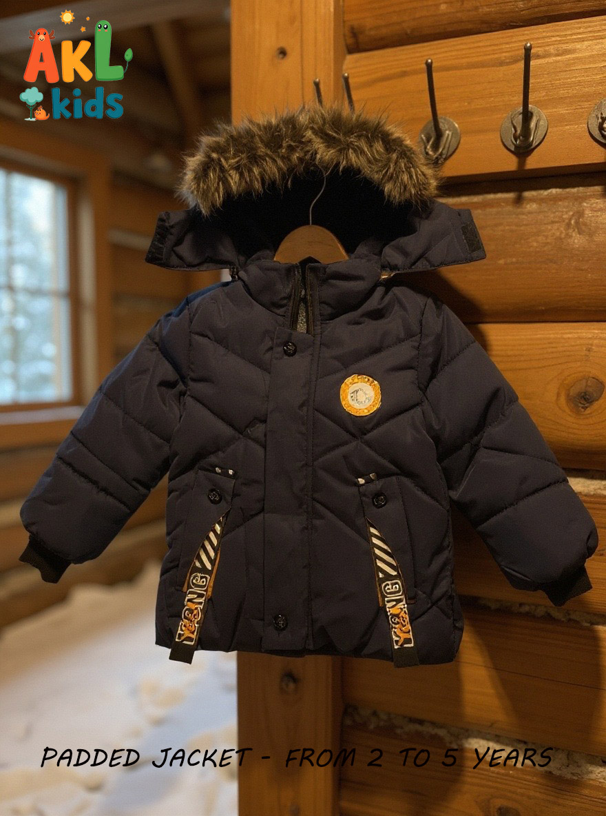 Kids' Padded Jacket -Navy