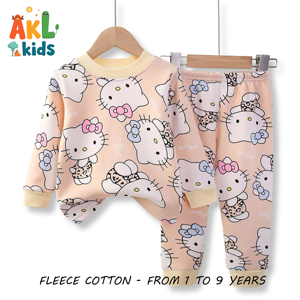Fleece Cotton Pjs Kitty