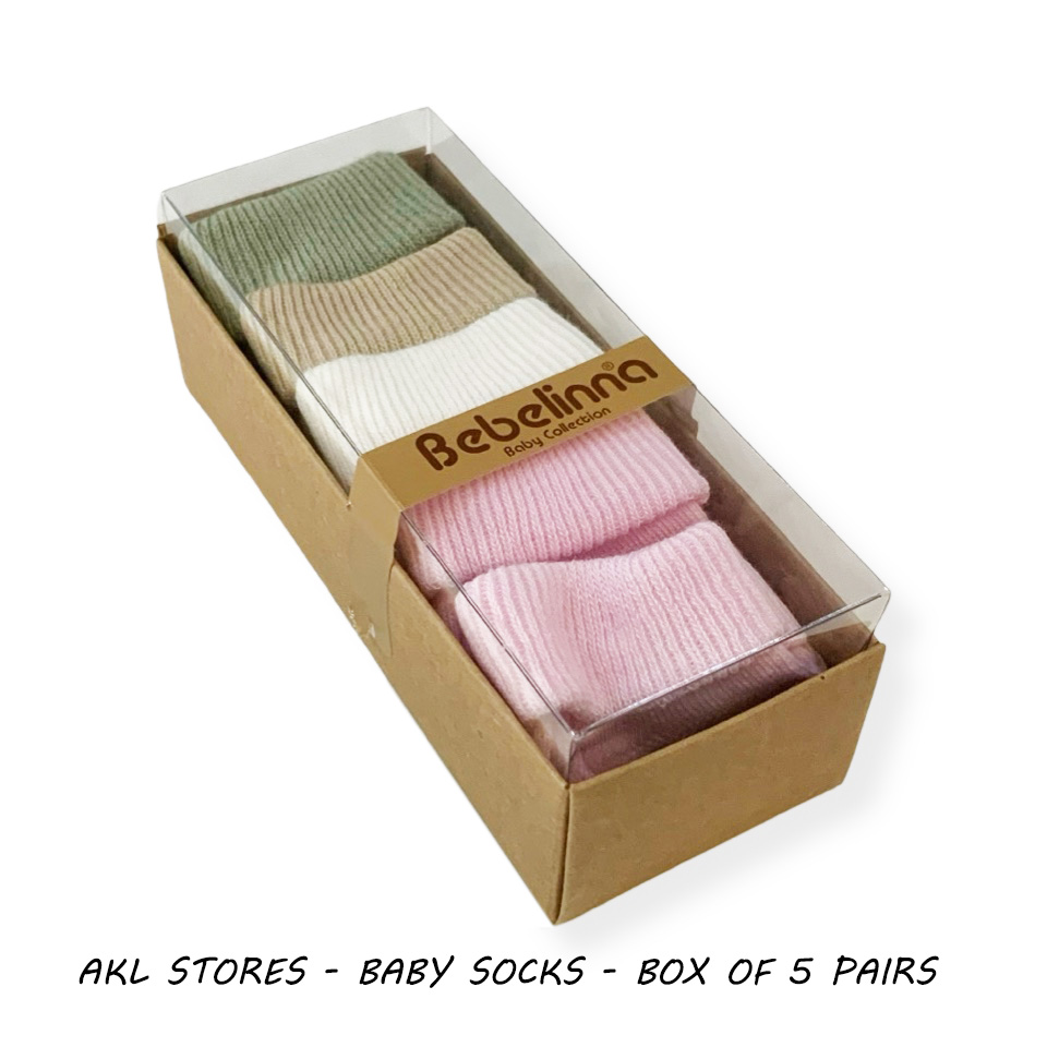 Baby Socks - Box of  5 pairs