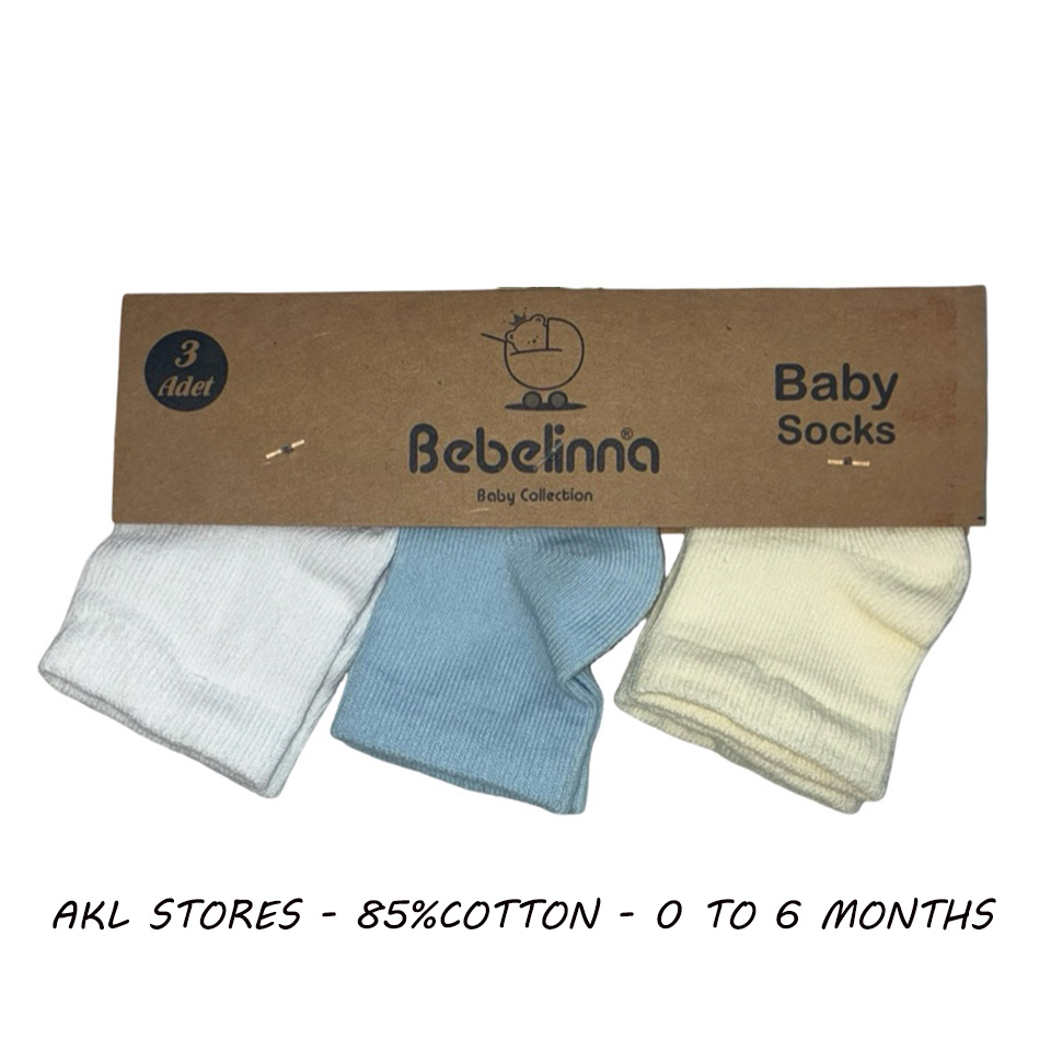 Baby Socks - Set of  3 pairs
