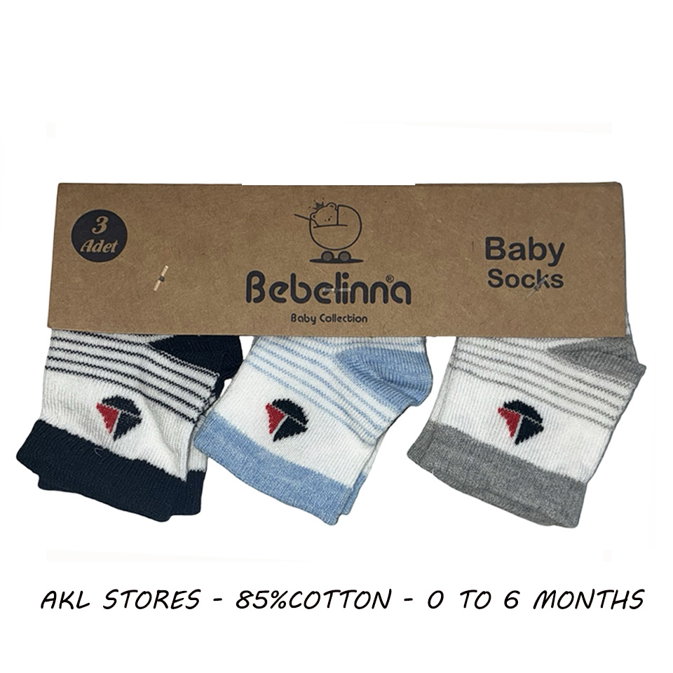 Baby Socks - Set of  3 pairs