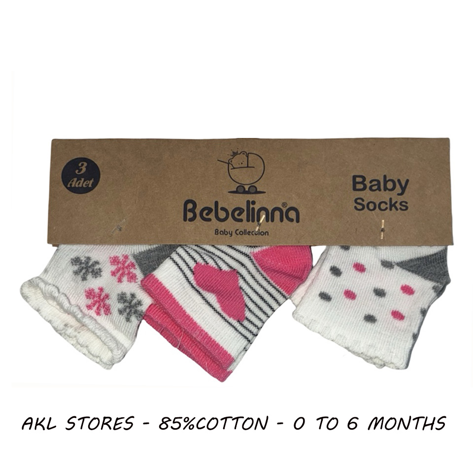 Baby Socks - Set of  3 pairs