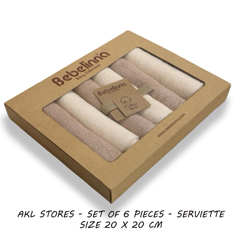 Pack of 6 Serviette  -20 x 20 Cm
