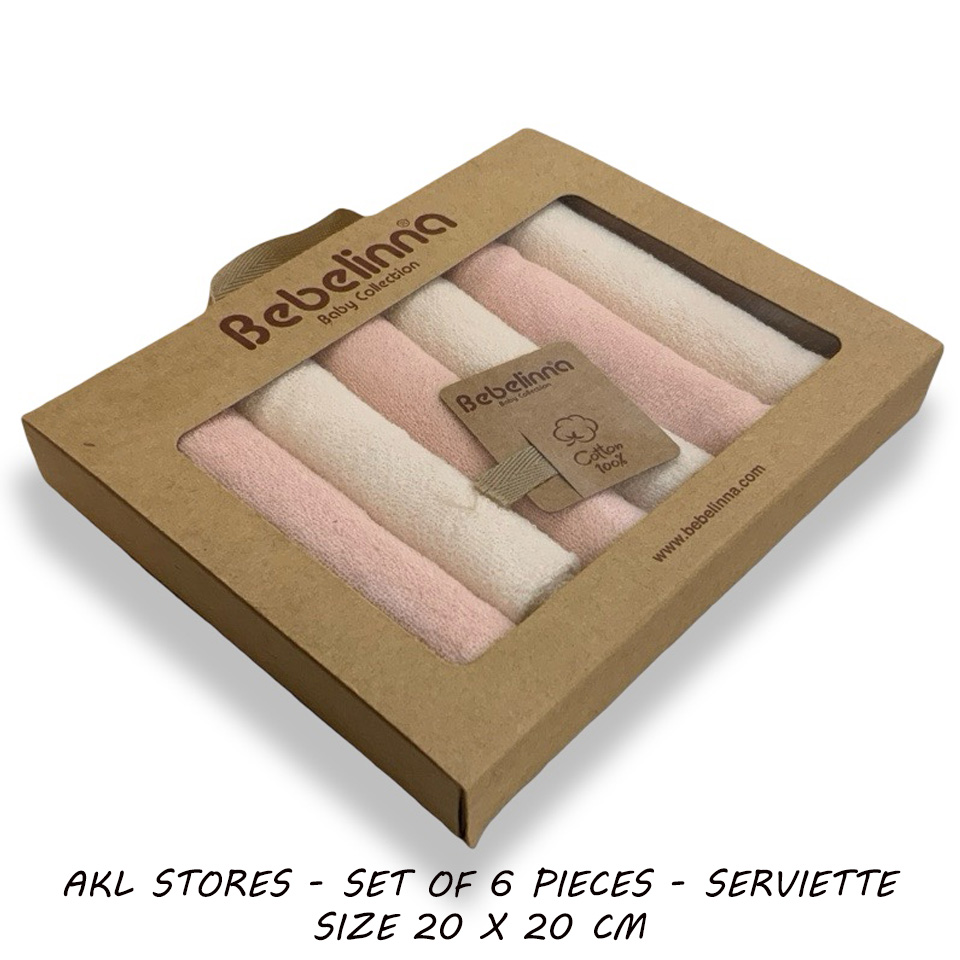 Pack of 6 Serviette  -20 x 20 Cm