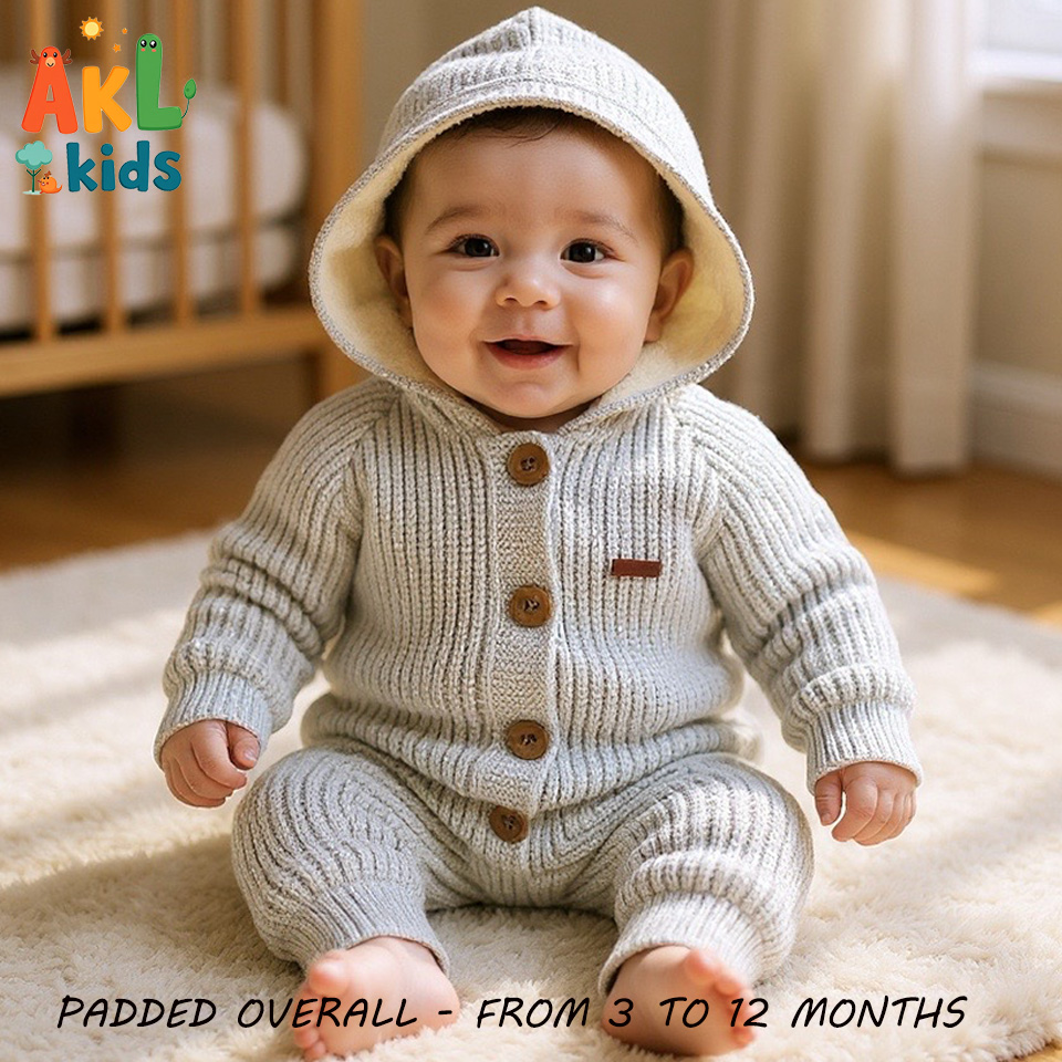 Baby Overall Fur Padded - Blue