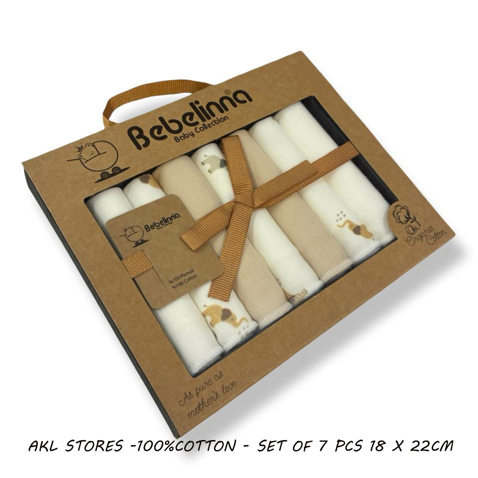 Pack of 7 towels -18 X 22 Cm