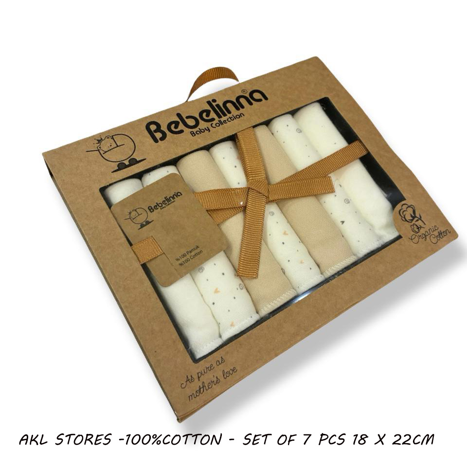 Pack of 7 towels -18 X 22 Cm