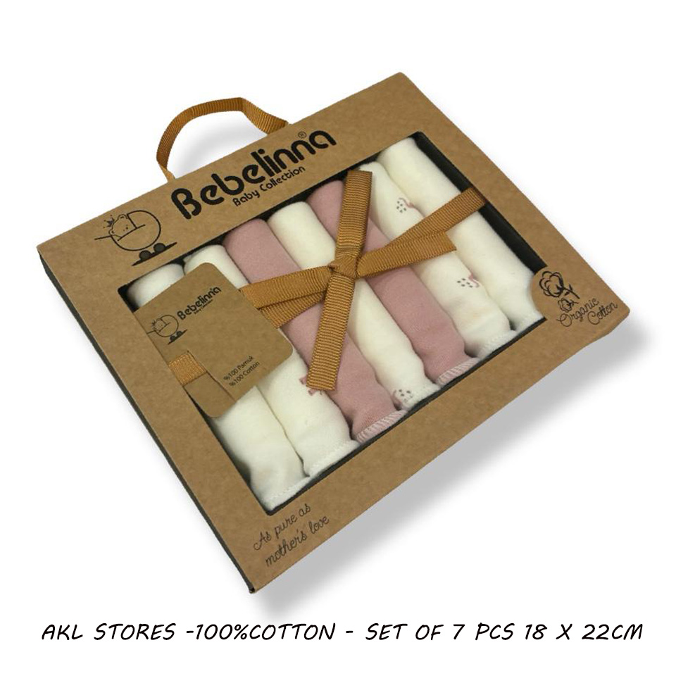 Pack of 7 towels -18 X 22 Cm