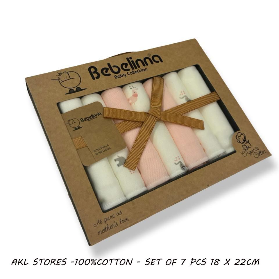 Pack of 7 towels -18 X 22 Cm