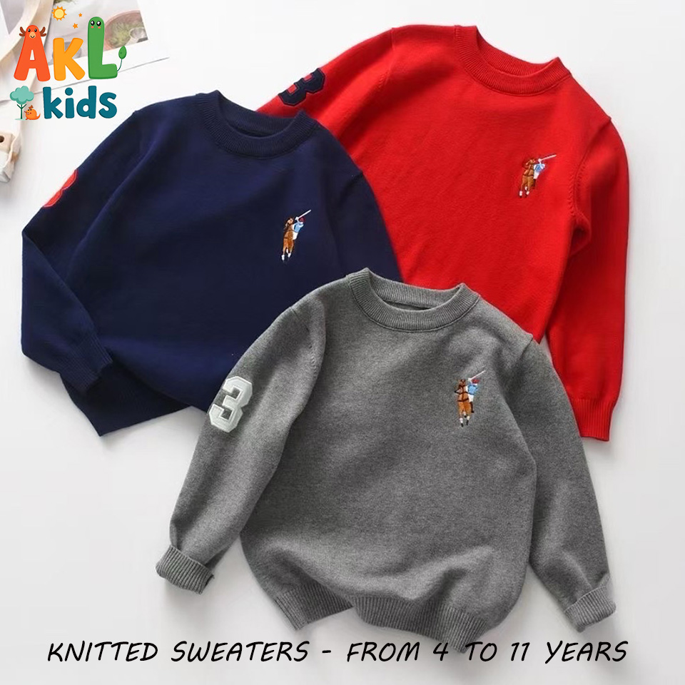 Knitted Cotton Kid's Sweater