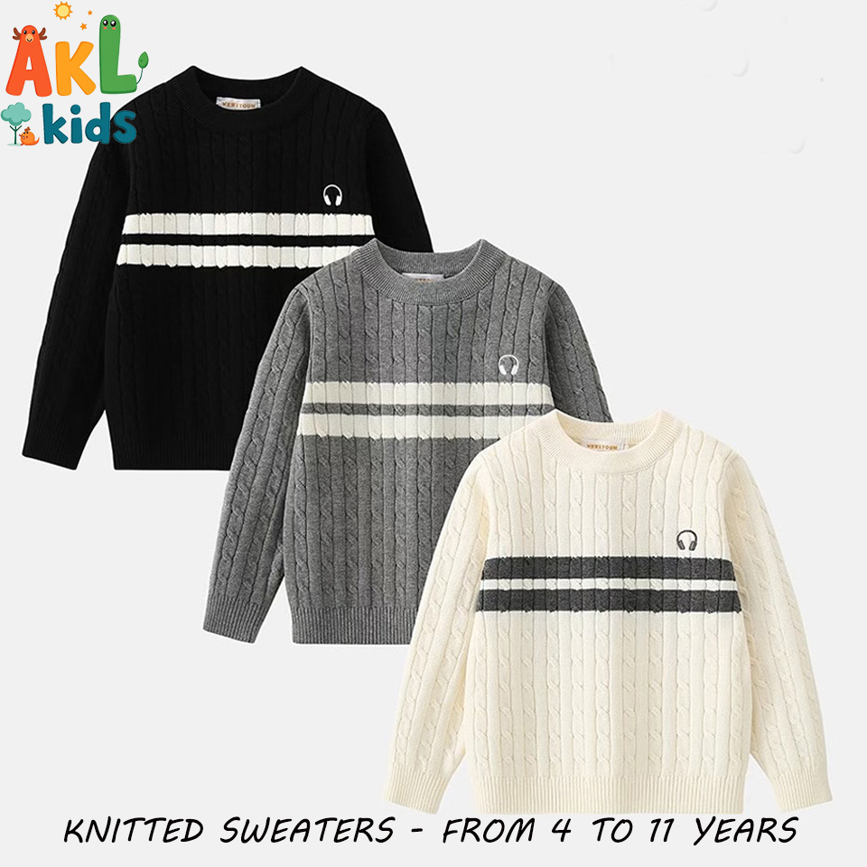 Knitted Cotton Kid's Sweater