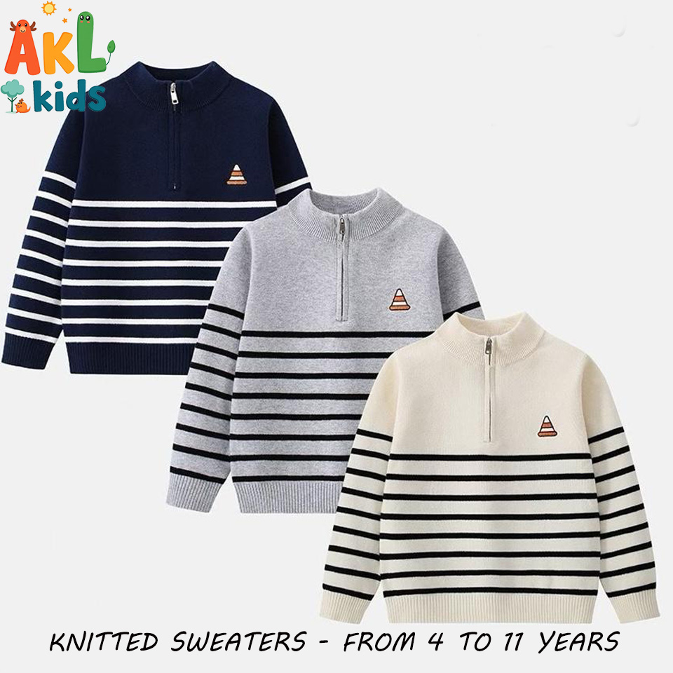 Knitted Cotton Kid's Sweater