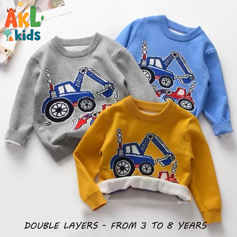 Knitted Cotton Kid's Sweater