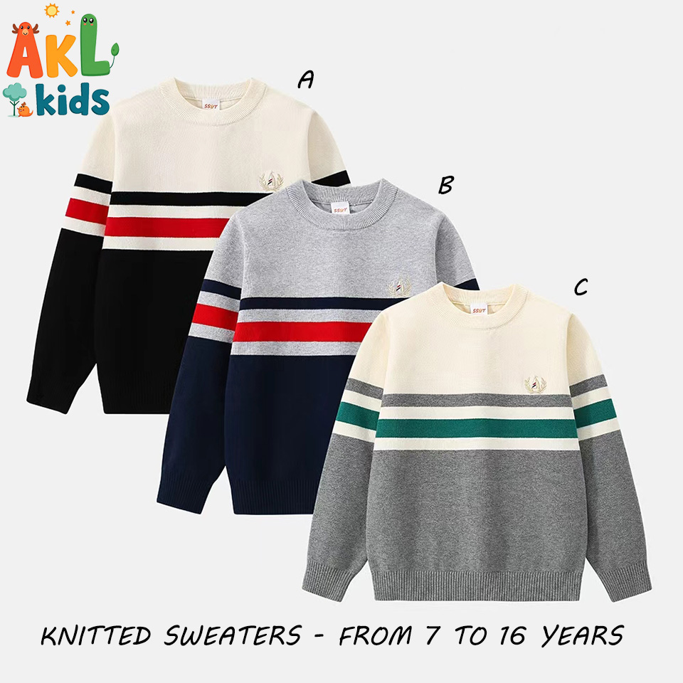 Knitted Cotton Kid's Sweater