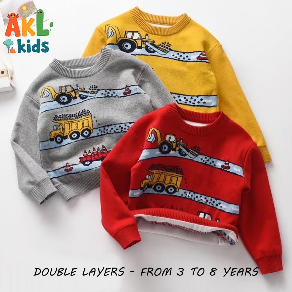 Knitted Cotton Kid's Sweater