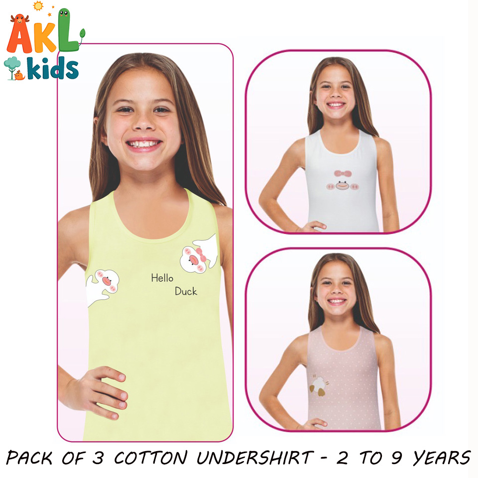 Girl Undershirt Pack of 3