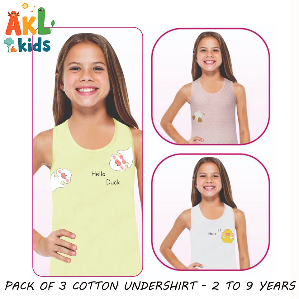 Girl Undershirt Pack of 3