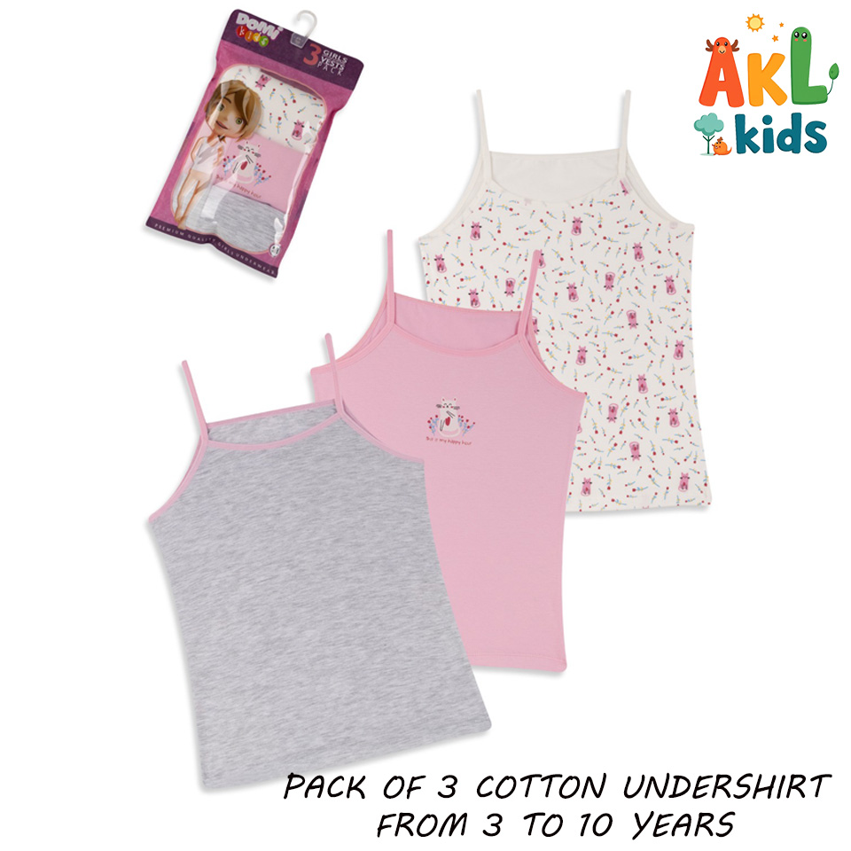 Girl Undershirt Pack of 3