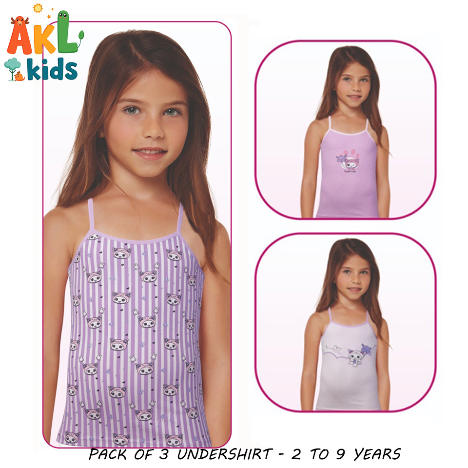 Girl Undershirt Pack of 3
