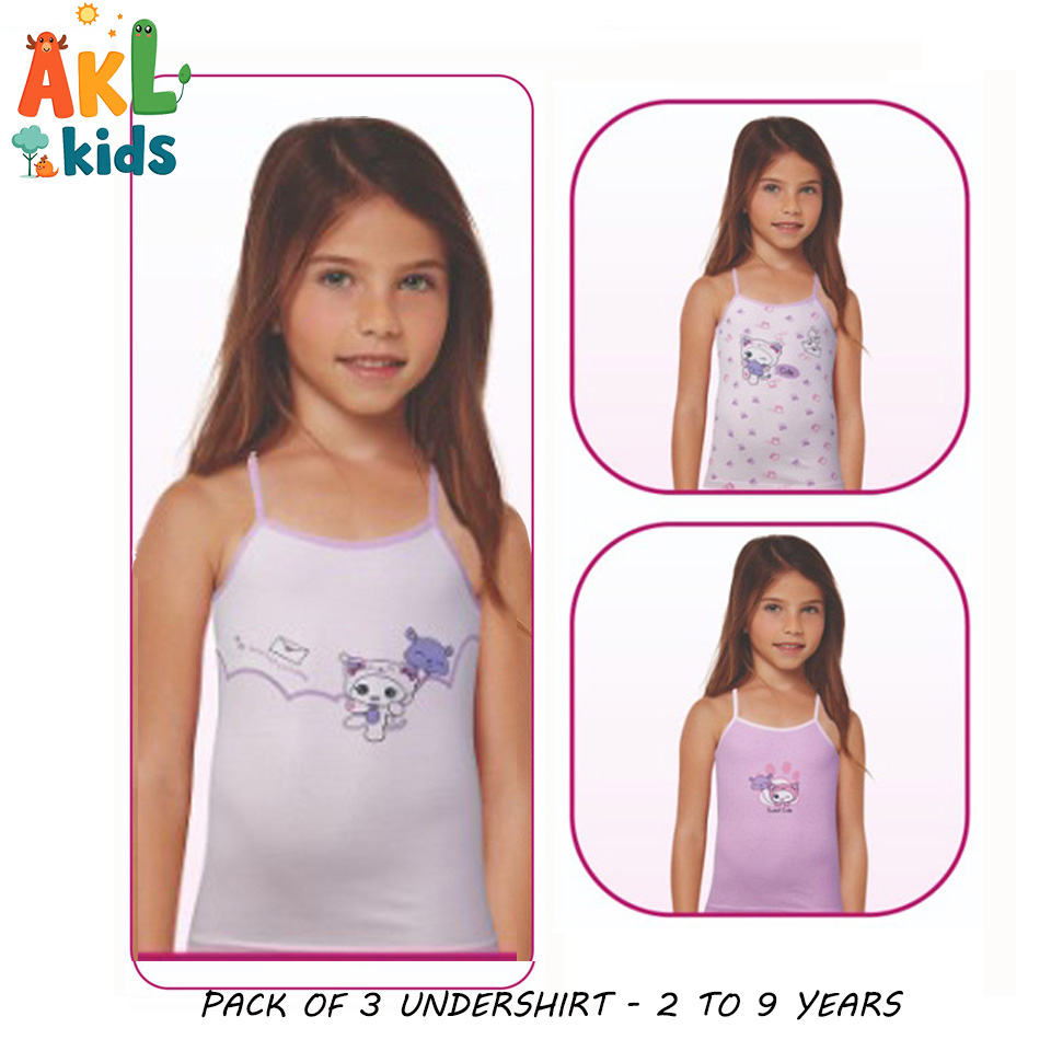 Girl Undershirt Pack of 3