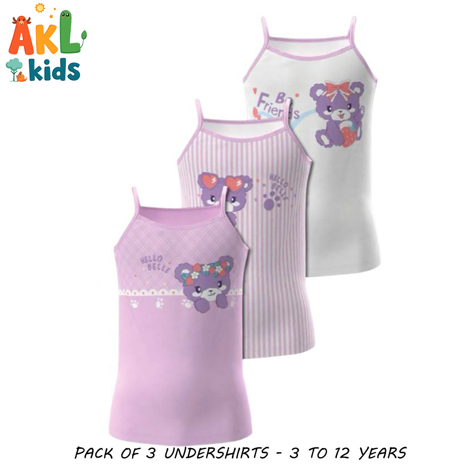 Girl Undershirt Pack of 3