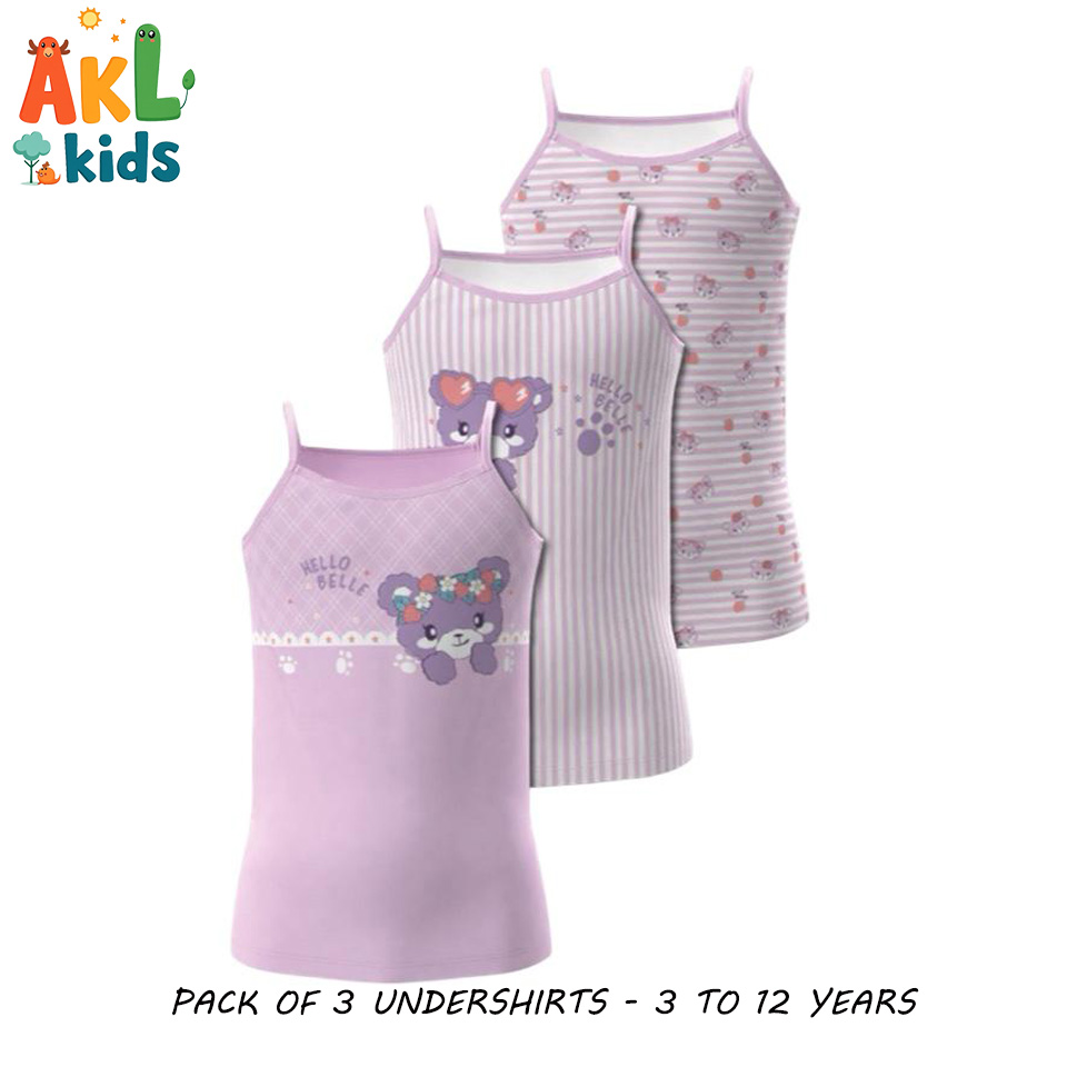 Girl Undershirt Pack of 3