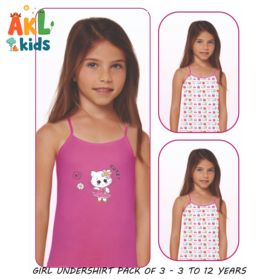 Girl Undershirt Pack of 3