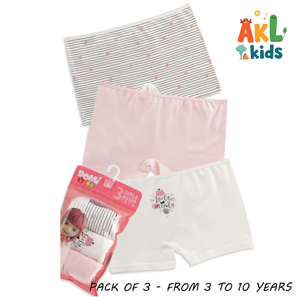 Girl’s Boxer Pack of 3