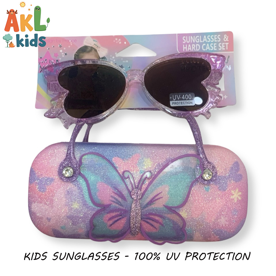 Sunglasses with Case Butterfly