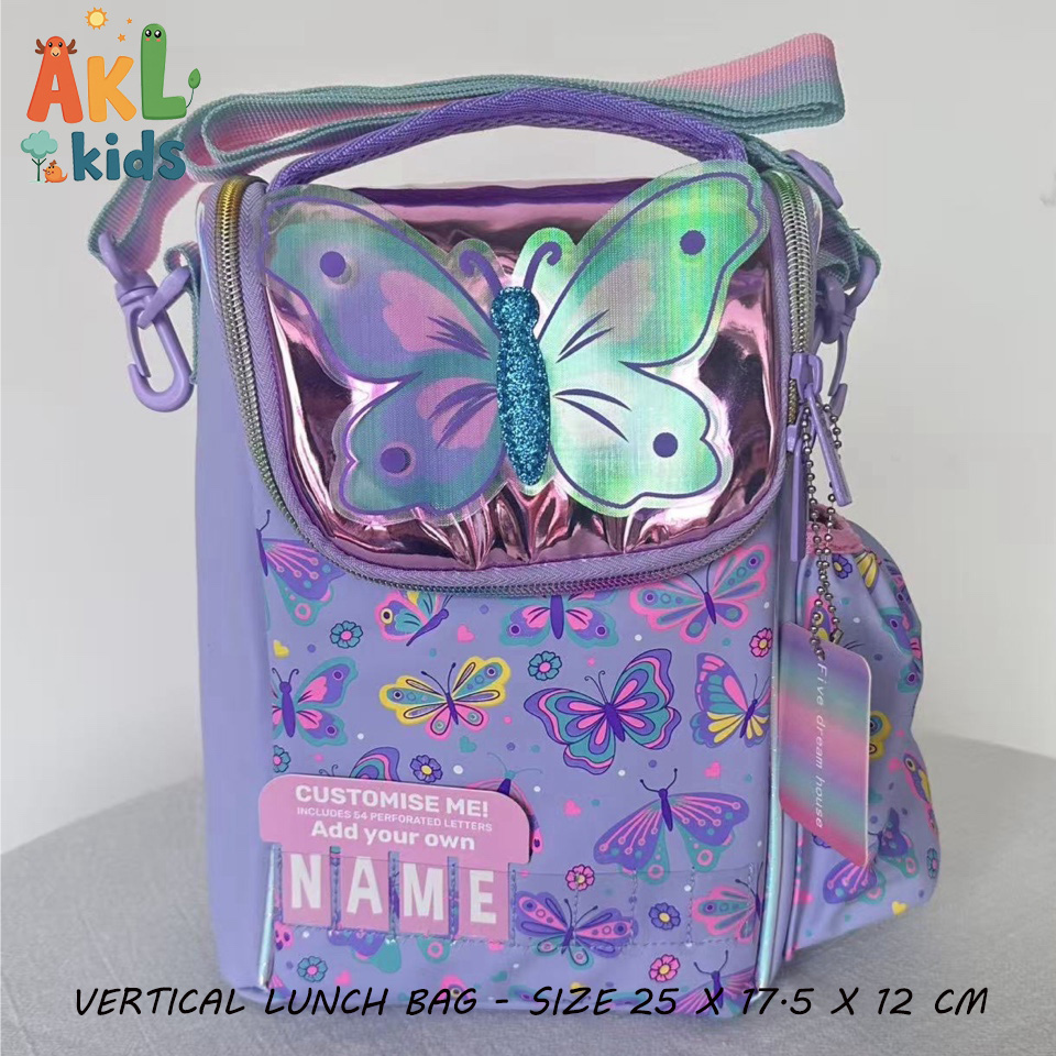 Vertical Lunch Bag Butterfly
