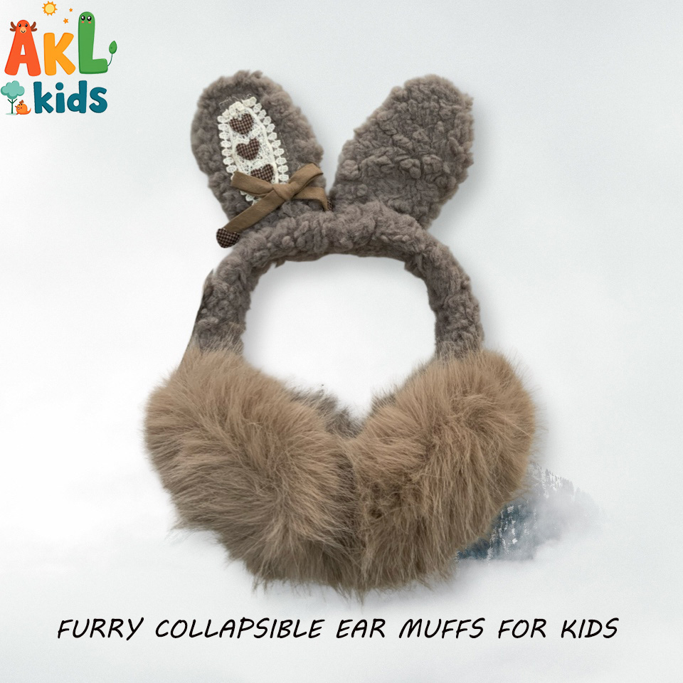 Furry Collapsible Ear Muffs for kids