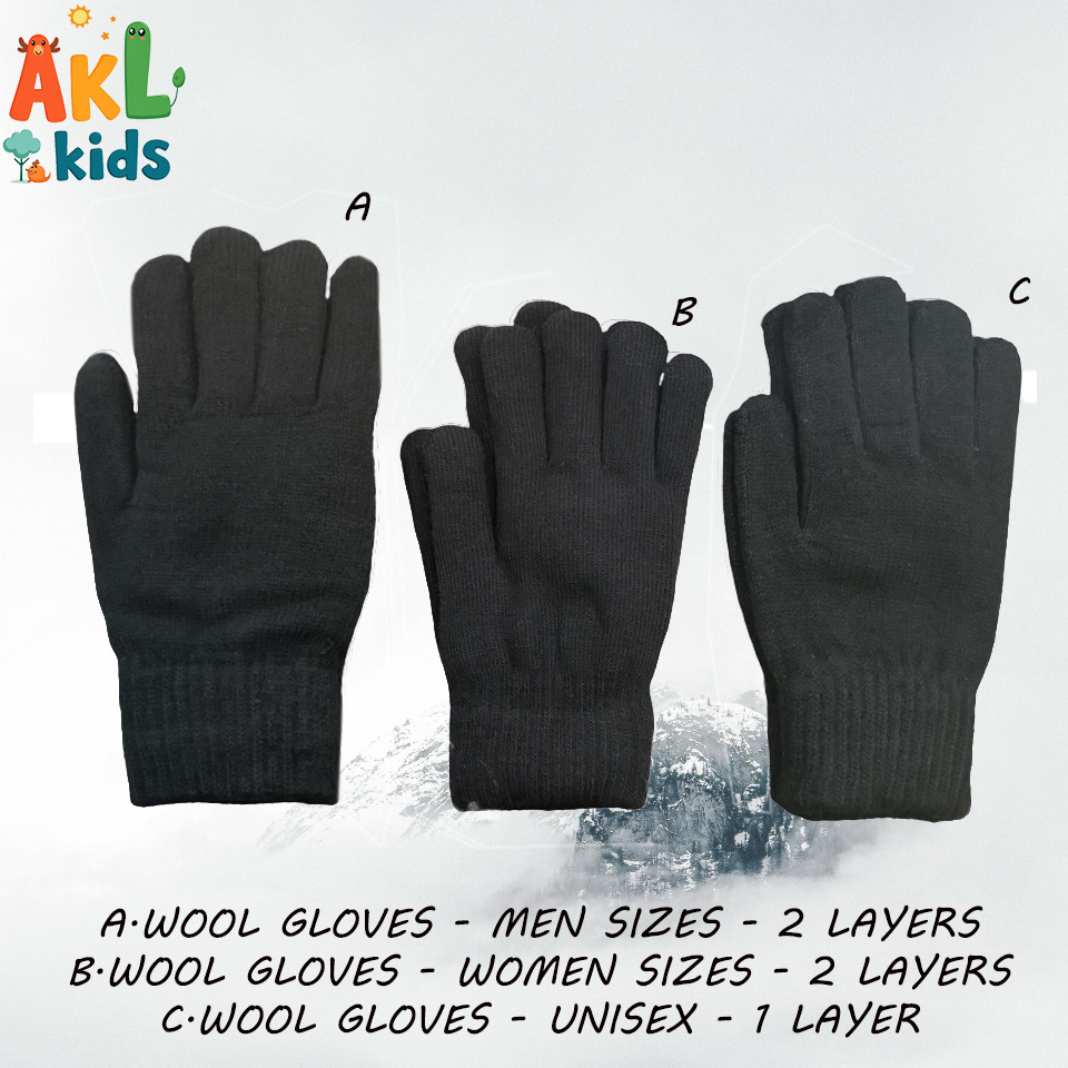 Wool Gloves - Adult sizes