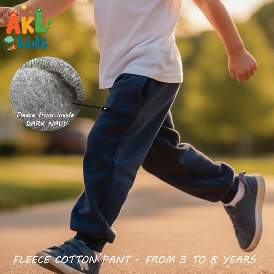 Fleece Cotton Dark Navy Pant