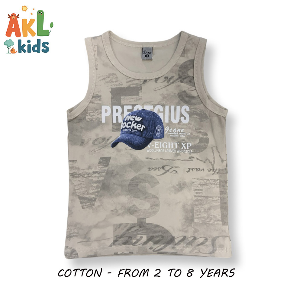 Sleevless T-shirt - Beige