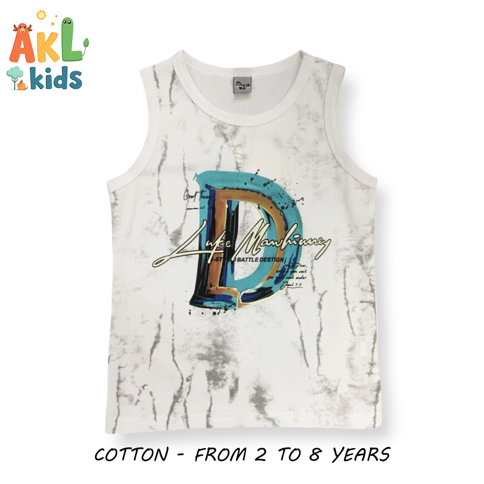 Sleevless T-shirt - White