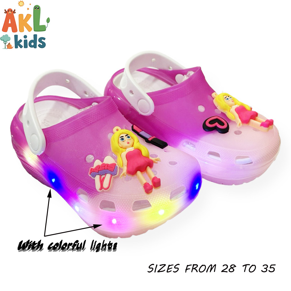 Kids Crocks With Colorful Lights