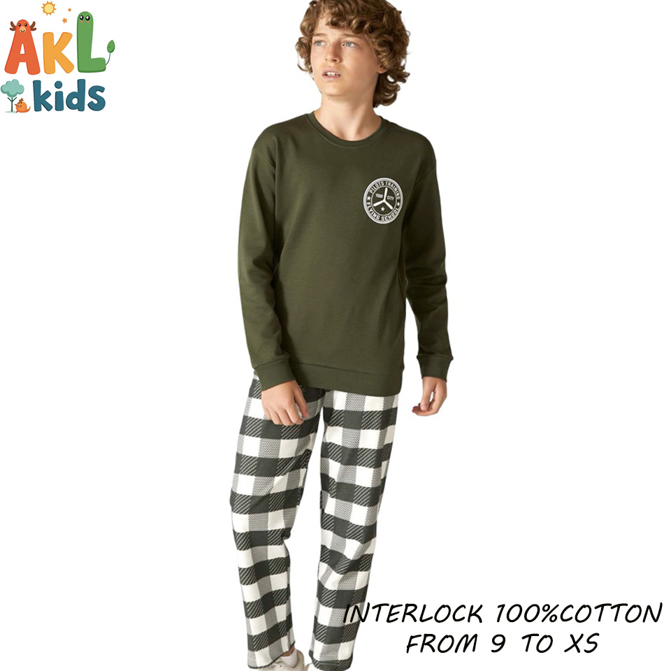 Boy's Cotton Set Green