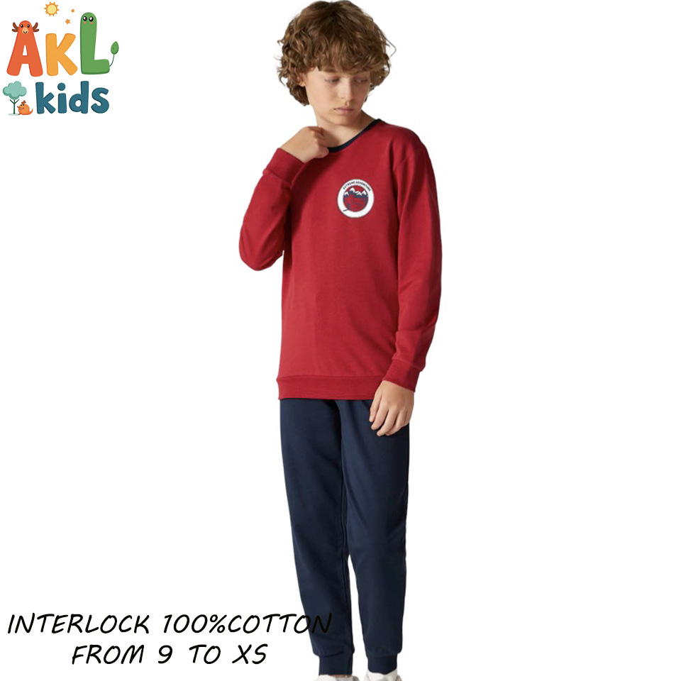 Boy's Cotton Set Red