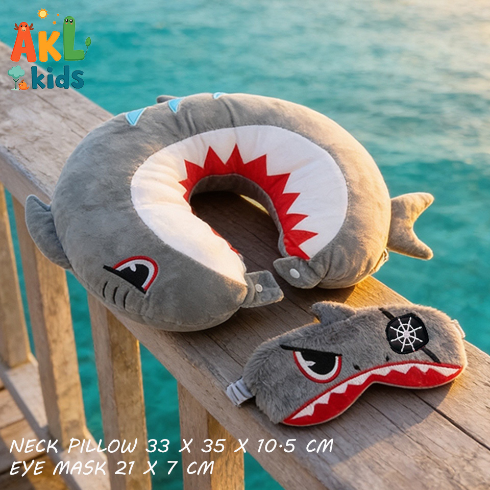 Neck Pillow + 3D Eye Mask Set
